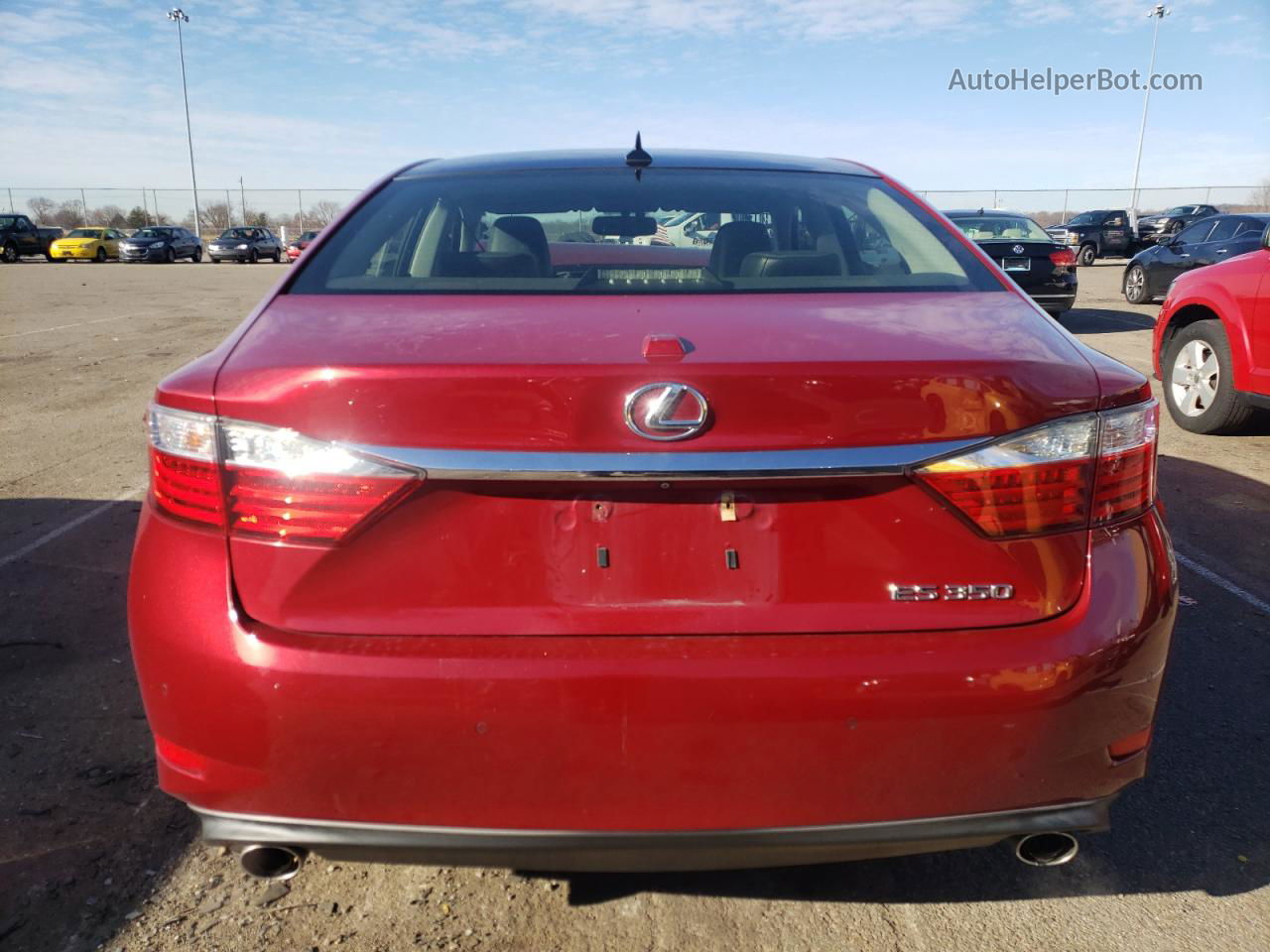 2015 Lexus Es 350 Красный vin: JTHBK1GG2F2159707