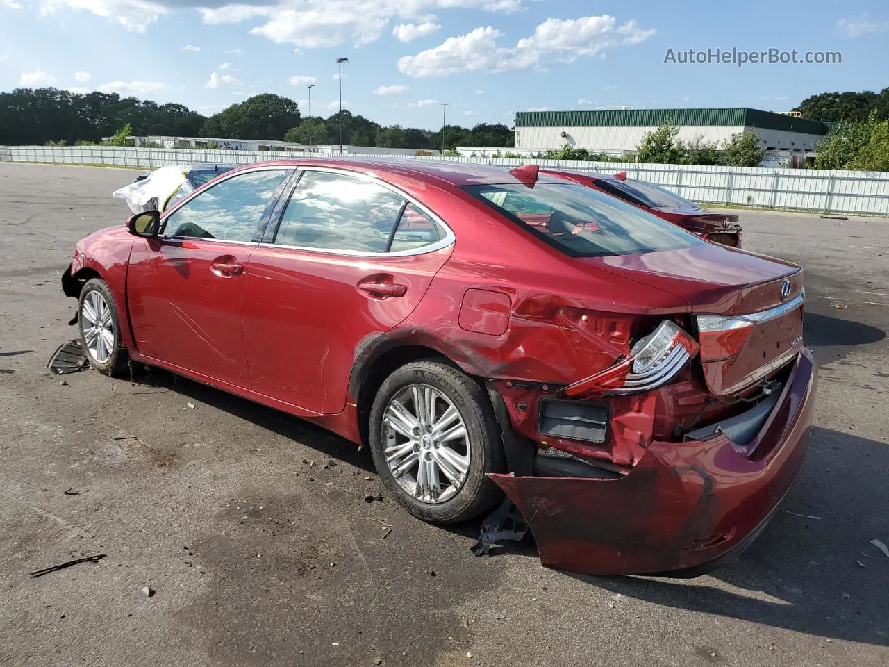 2015 Lexus Es 350 Red vin: JTHBK1GG2F2170304