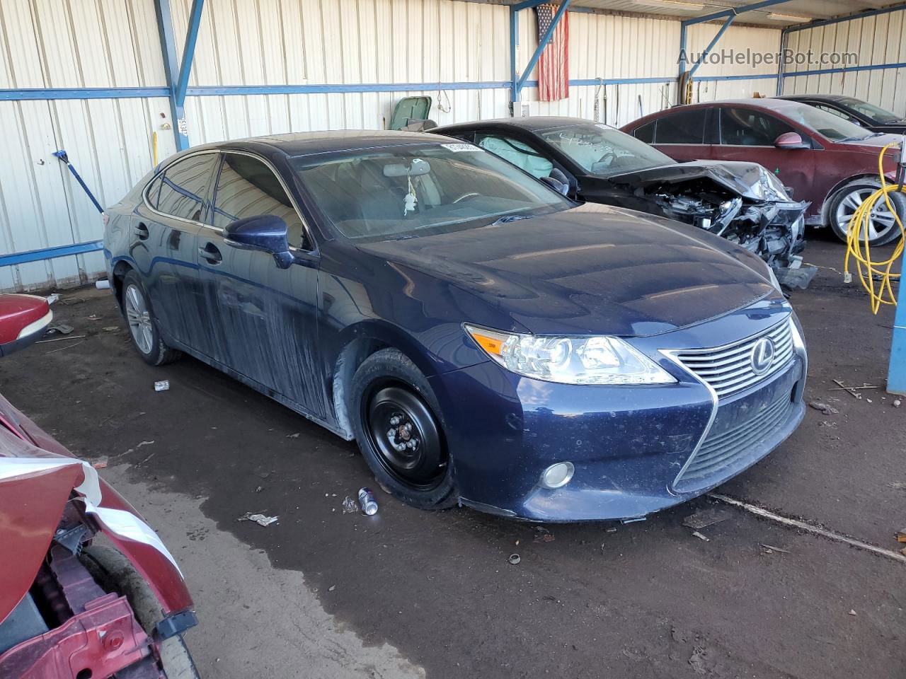 2015 Lexus Es 350 Синий vin: JTHBK1GG2F2197745