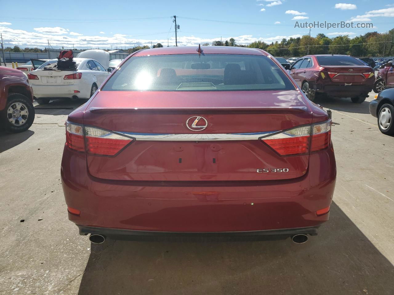 2015 Lexus Es 350 Red vin: JTHBK1GG2F2202815