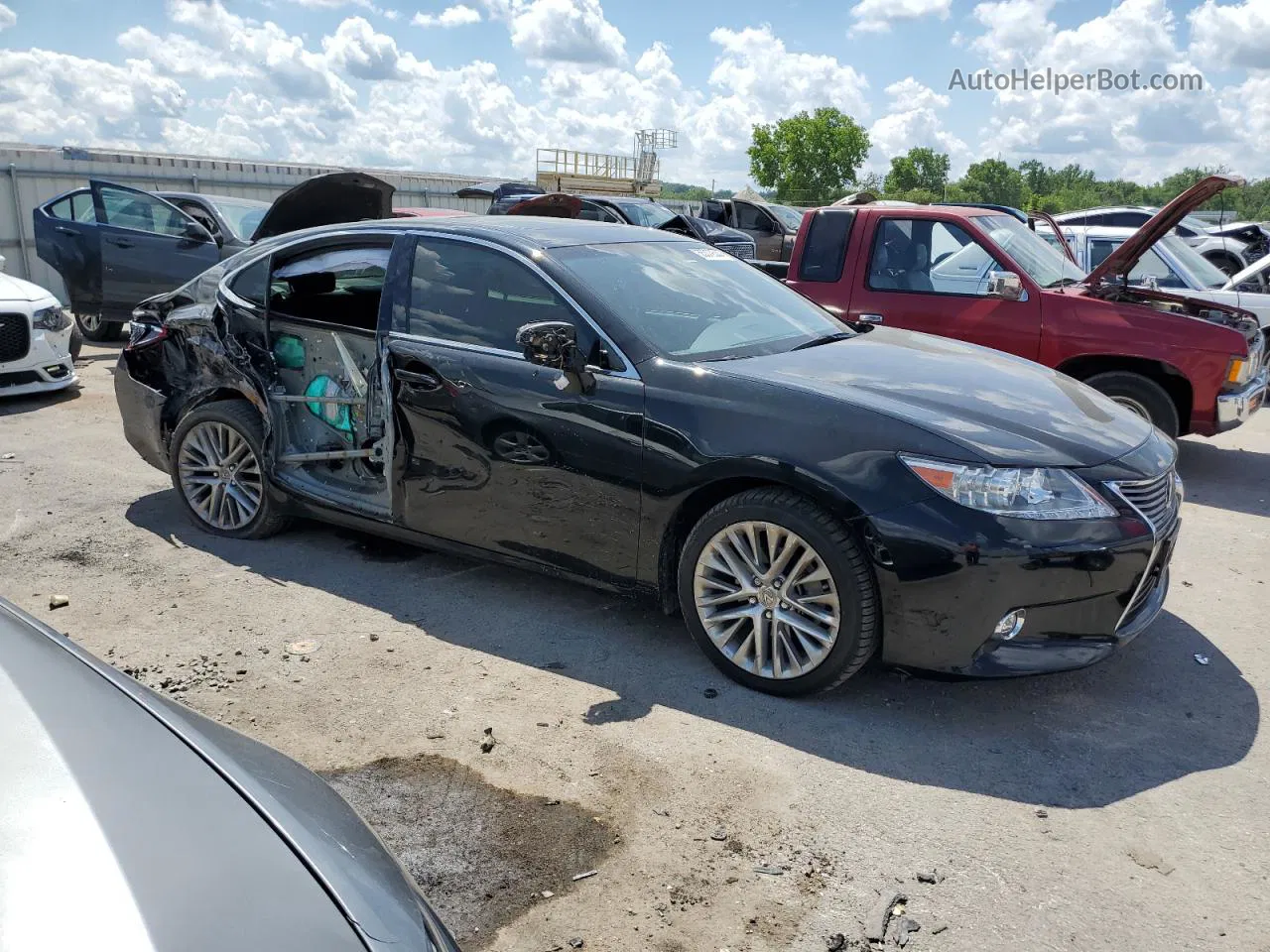 2015 Lexus Es 350 Black vin: JTHBK1GG2F2208629