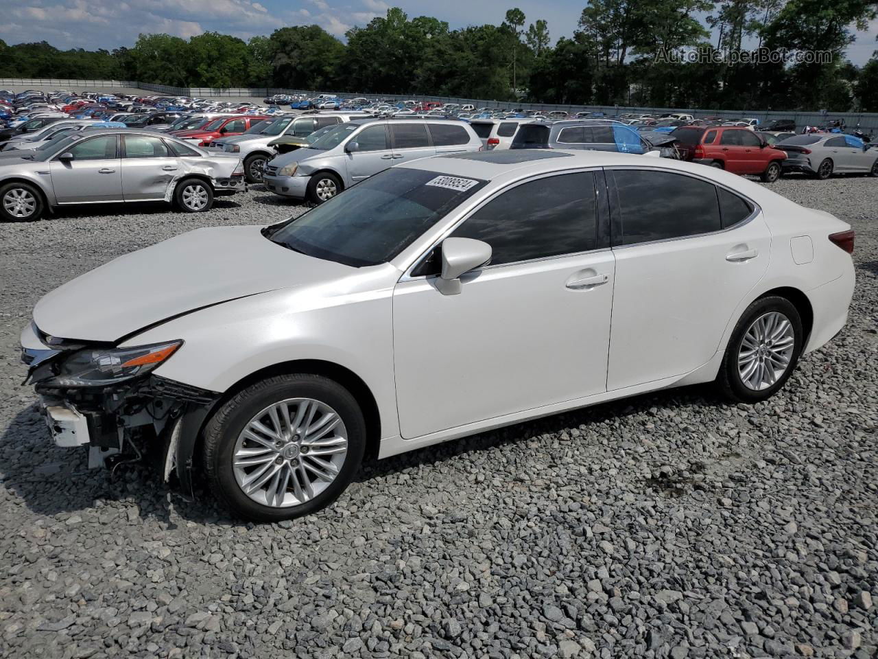 2016 Lexus Es 350 White vin: JTHBK1GG2G2218272