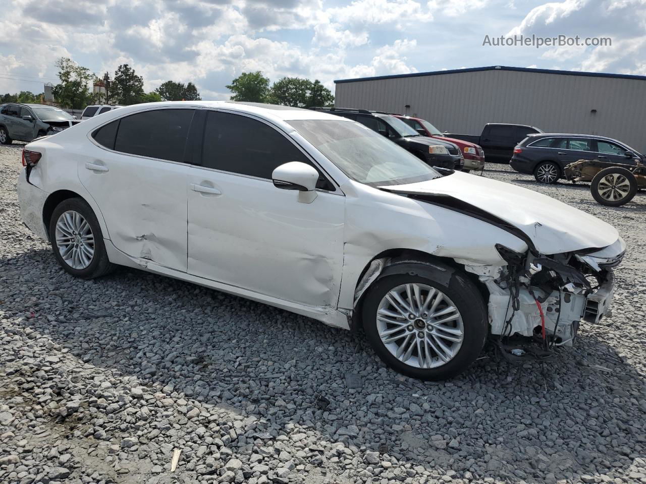 2016 Lexus Es 350 White vin: JTHBK1GG2G2218272