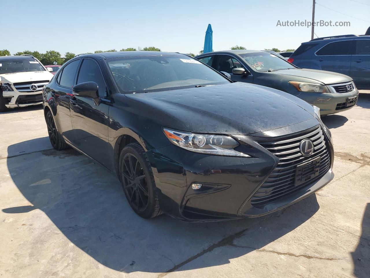 2016 Lexus Es 350 Black vin: JTHBK1GG2G2234049