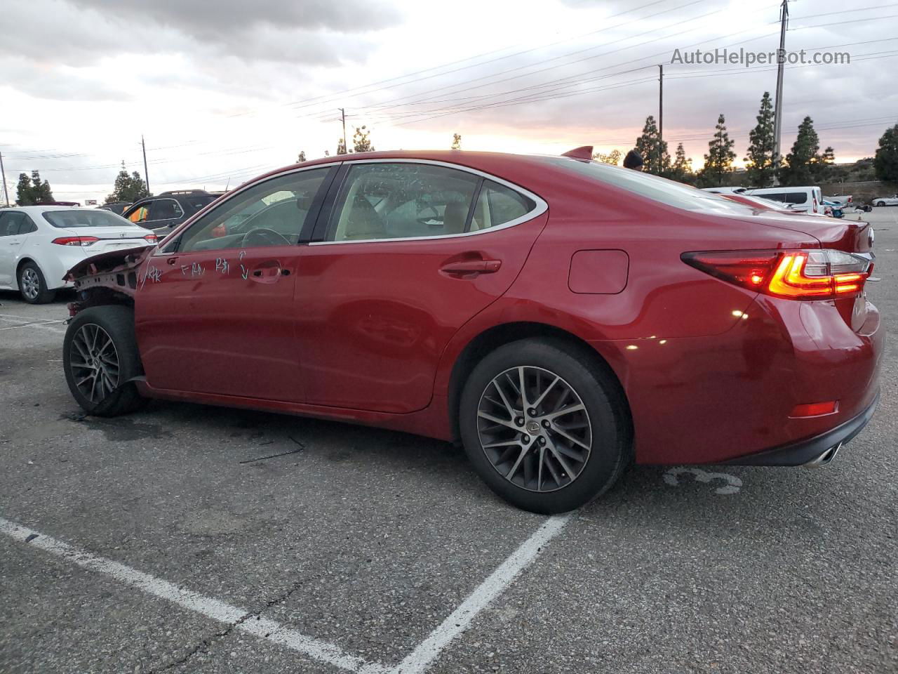 2016 Lexus Es 350 Burgundy vin: JTHBK1GG2G2236870