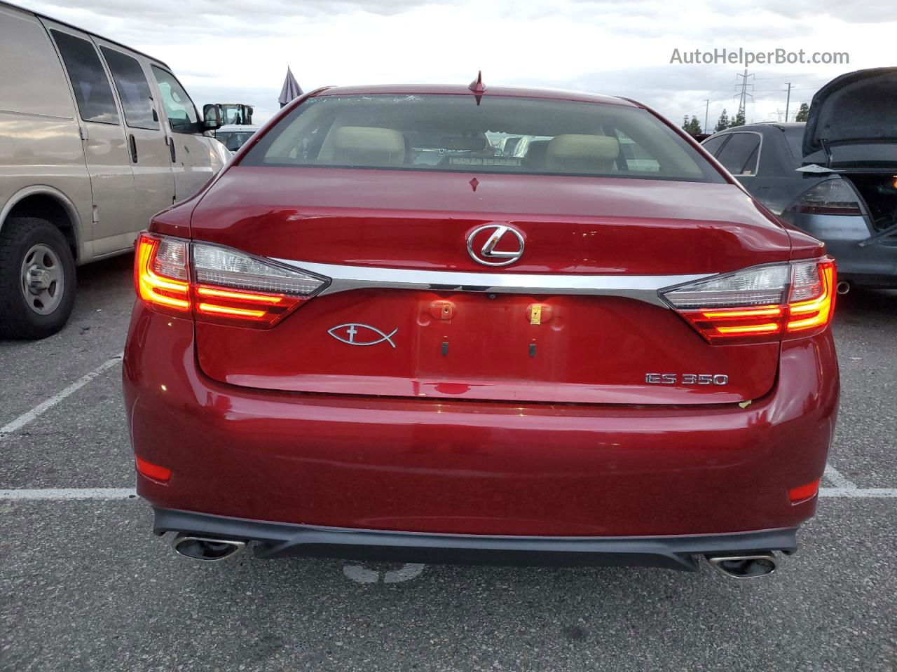 2016 Lexus Es 350 Burgundy vin: JTHBK1GG2G2236870