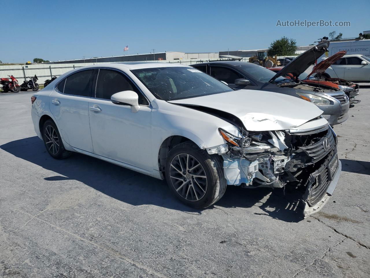 2017 Lexus Es 350 White vin: JTHBK1GG2H2250978