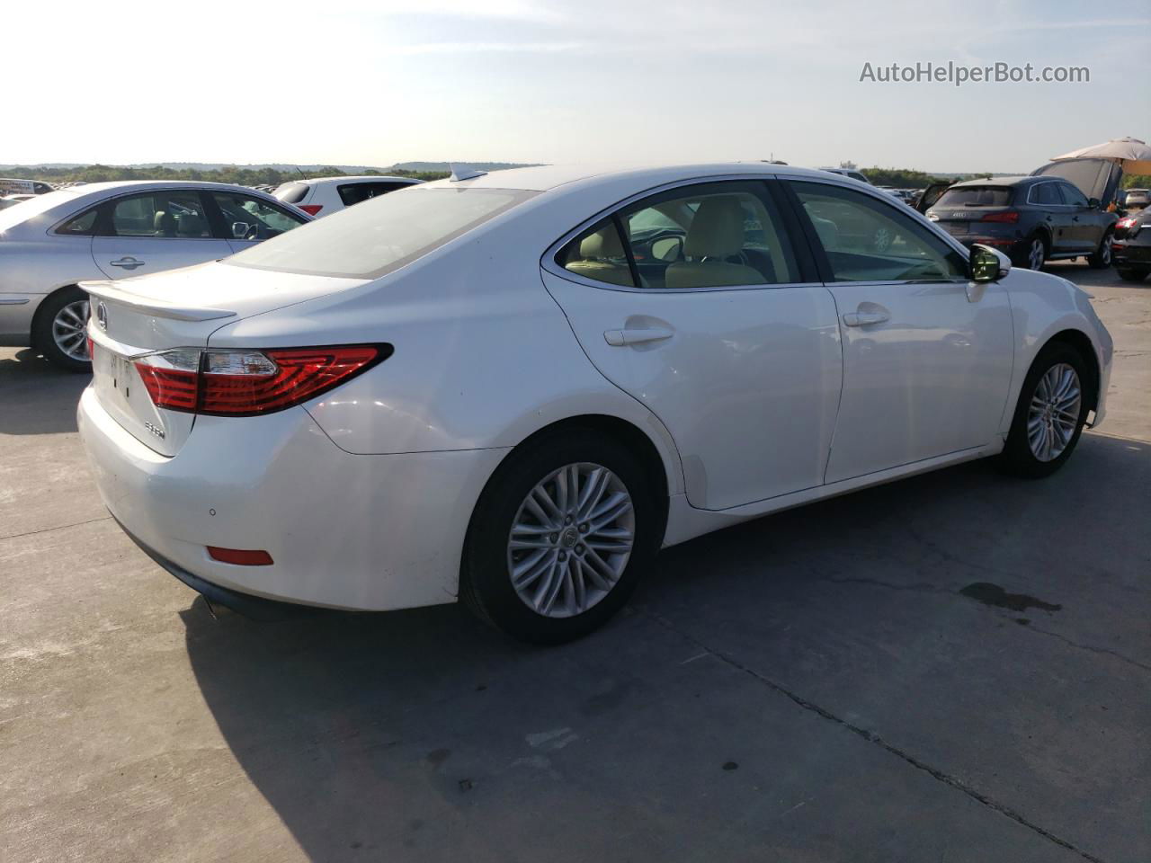 2013 Lexus Es 350 White vin: JTHBK1GG3D2080740