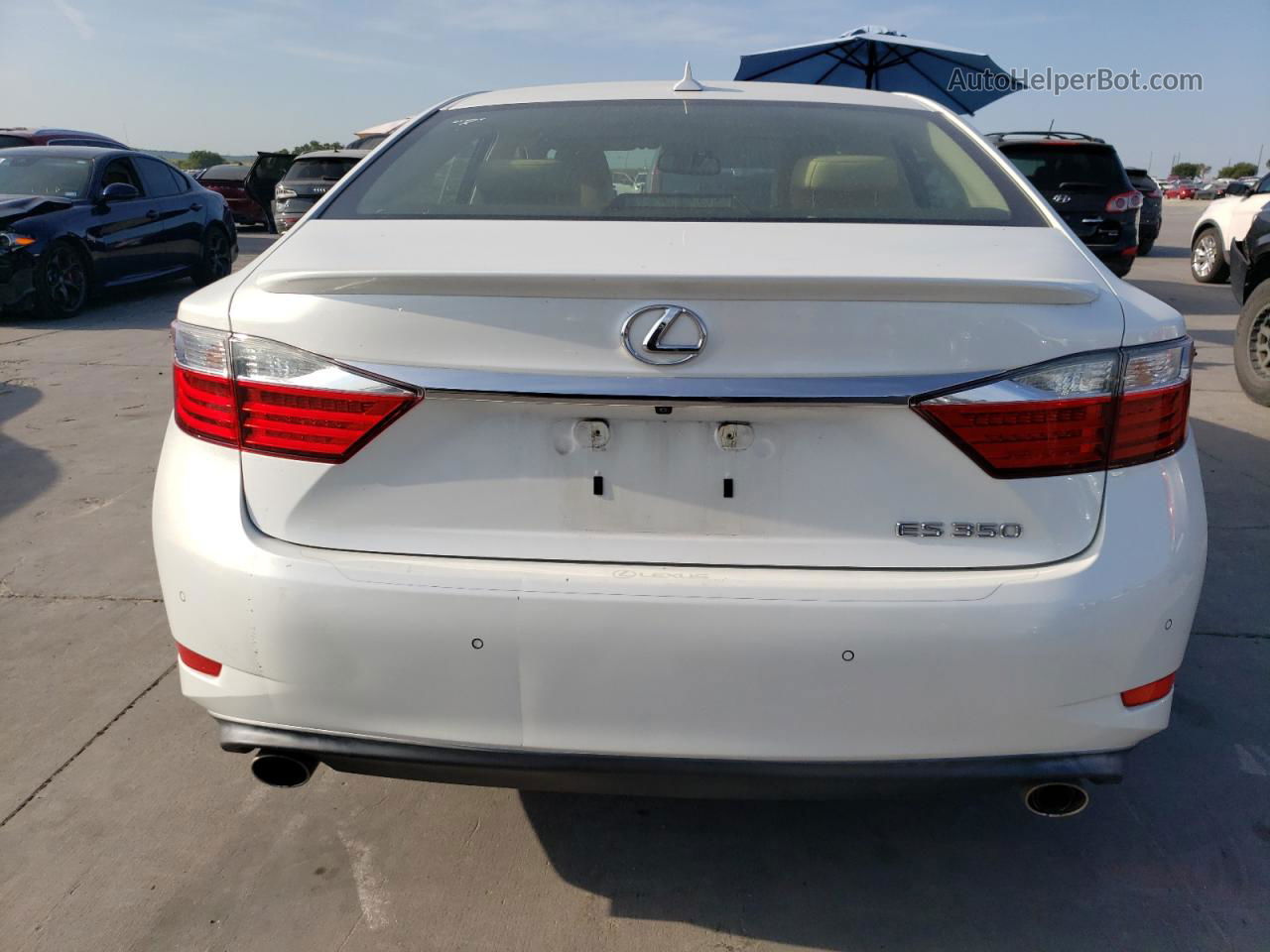 2013 Lexus Es 350 White vin: JTHBK1GG3D2080740