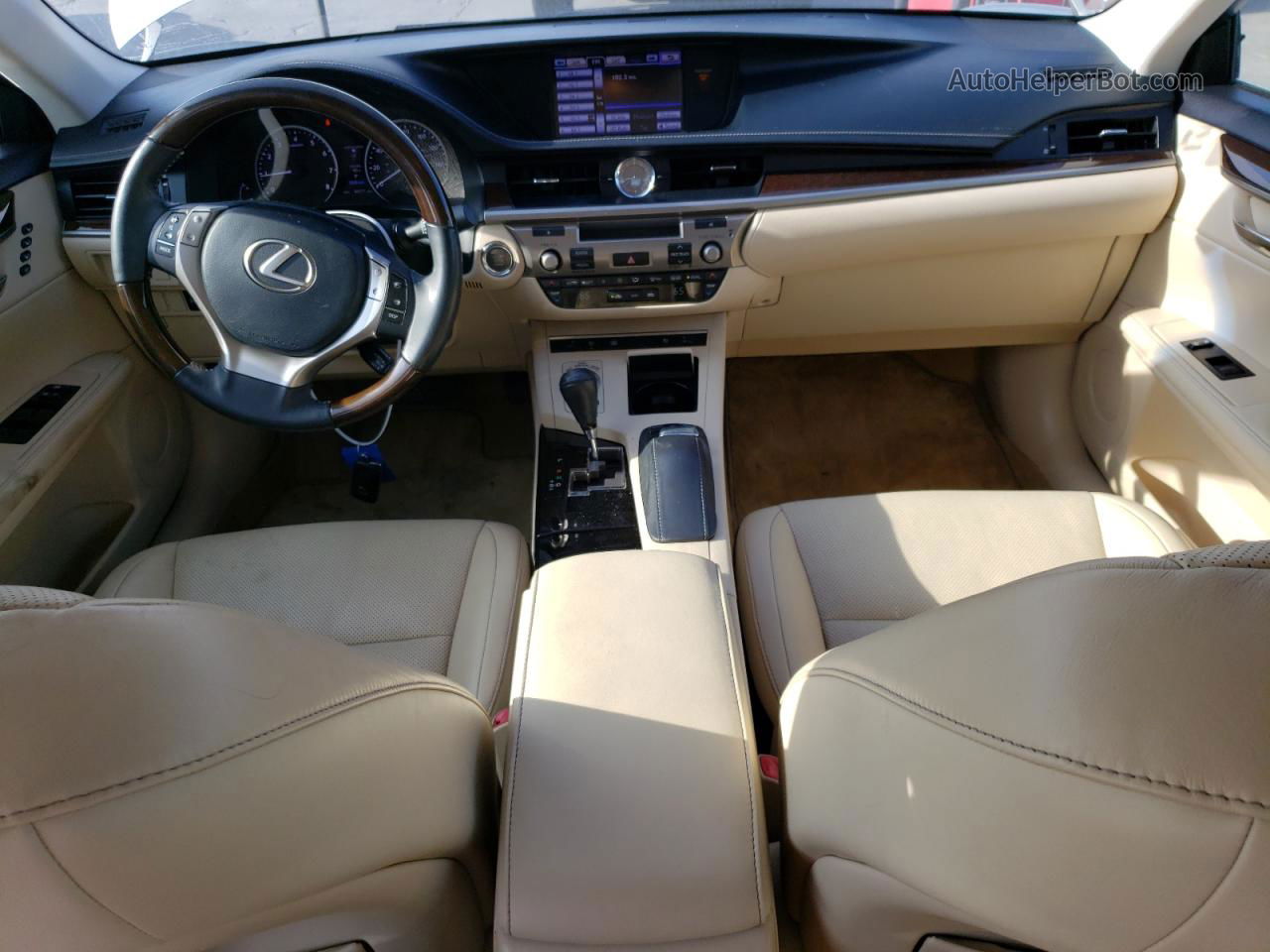 2013 Lexus Es 350 White vin: JTHBK1GG3D2080740