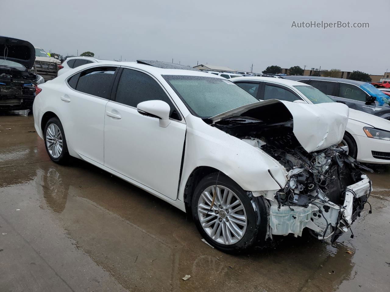 2014 Lexus Es 350 White vin: JTHBK1GG3E2085910