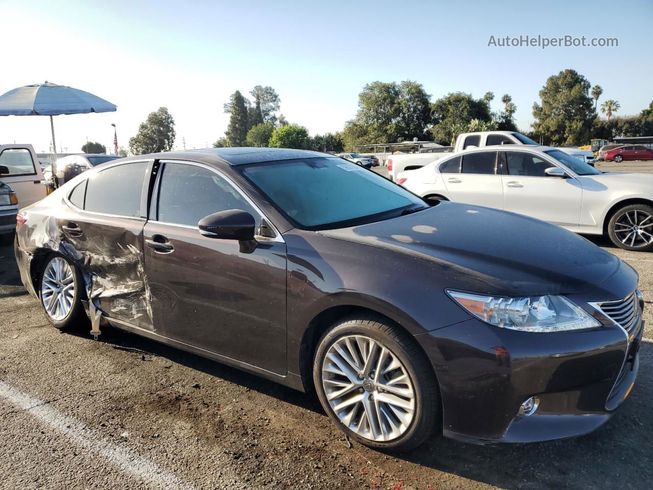 2014 Lexus Es 350 Brown vin: JTHBK1GG3E2088323