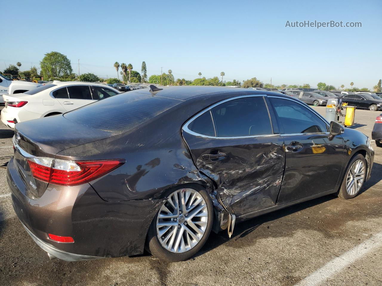 2014 Lexus Es 350 Brown vin: JTHBK1GG3E2088323