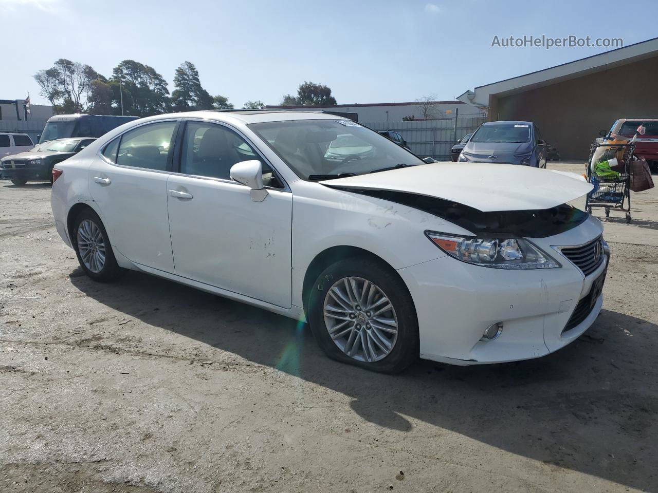 2014 Lexus Es 350 White vin: JTHBK1GG3E2092114