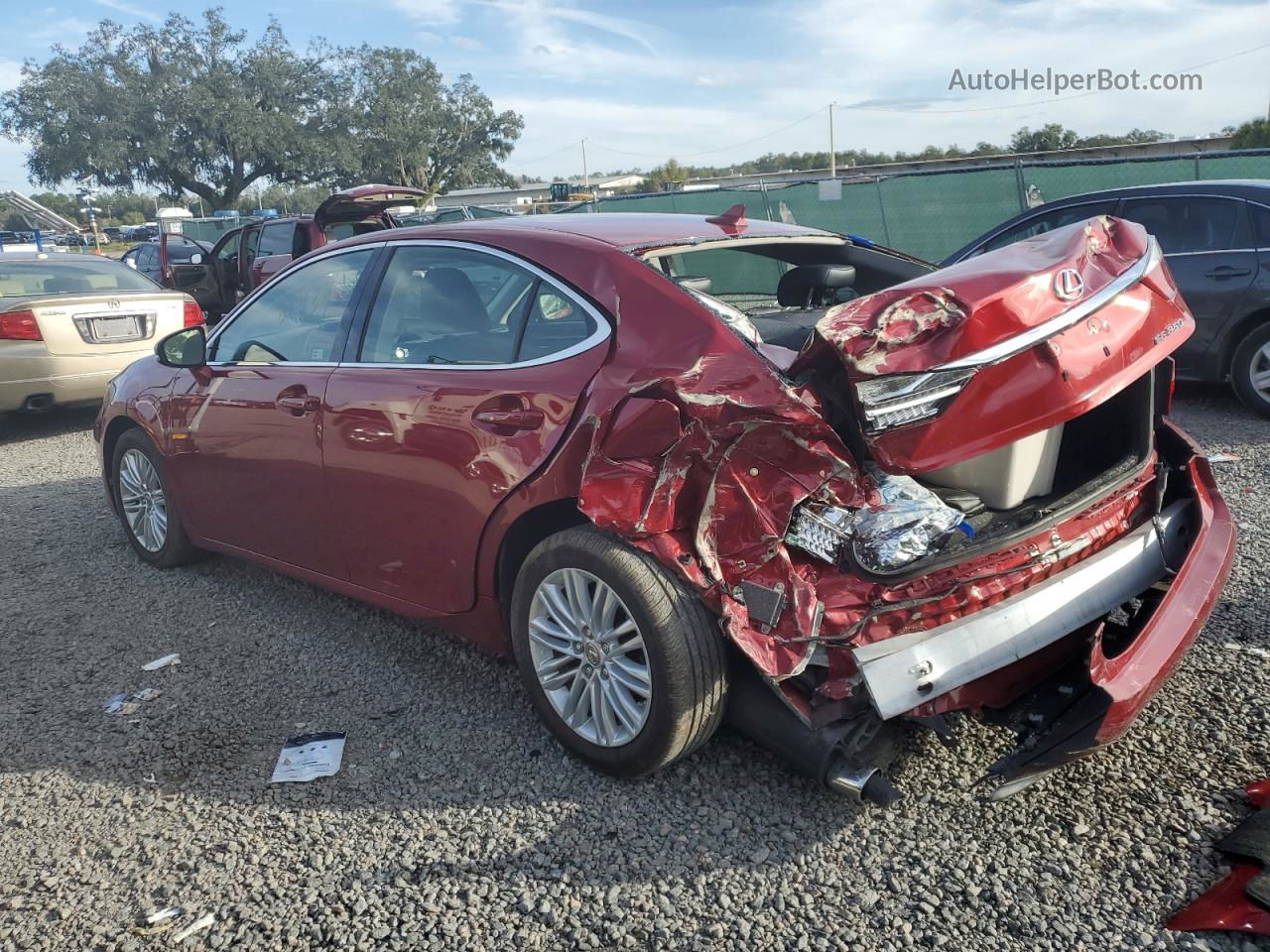 2014 Lexus Es 350 Red vin: JTHBK1GG3E2105881