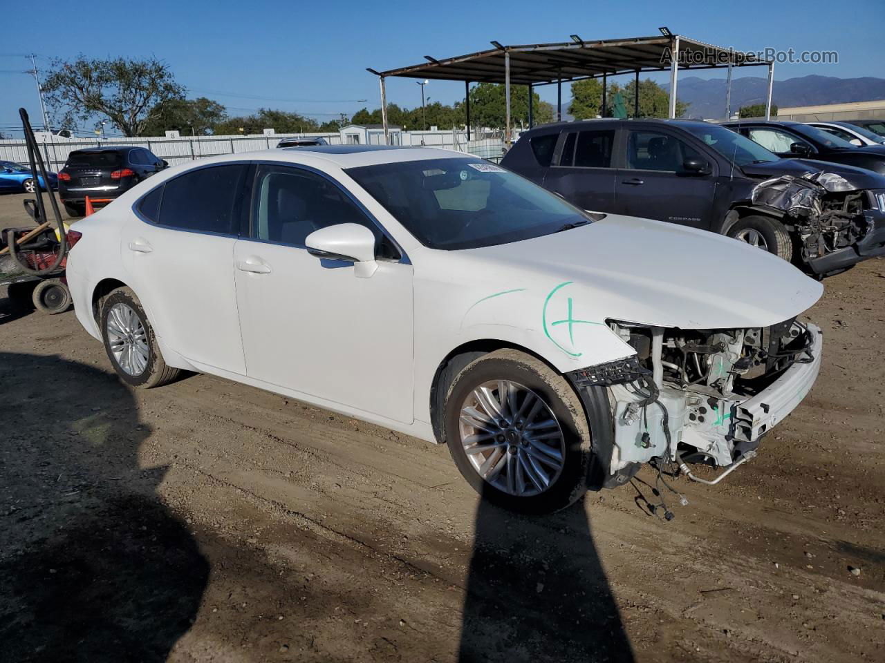 2014 Lexus Es 350 White vin: JTHBK1GG3E2109994