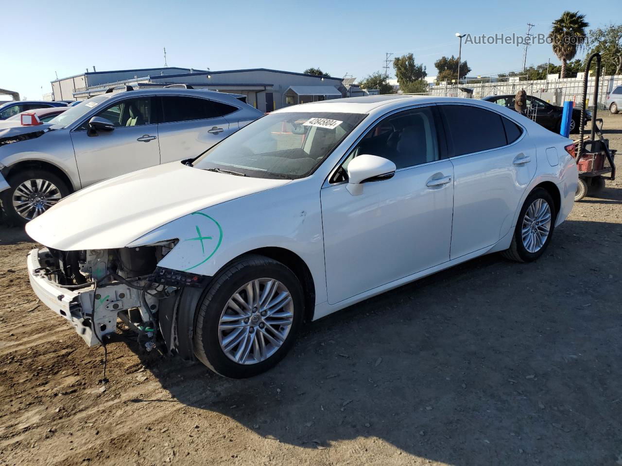 2014 Lexus Es 350 White vin: JTHBK1GG3E2109994