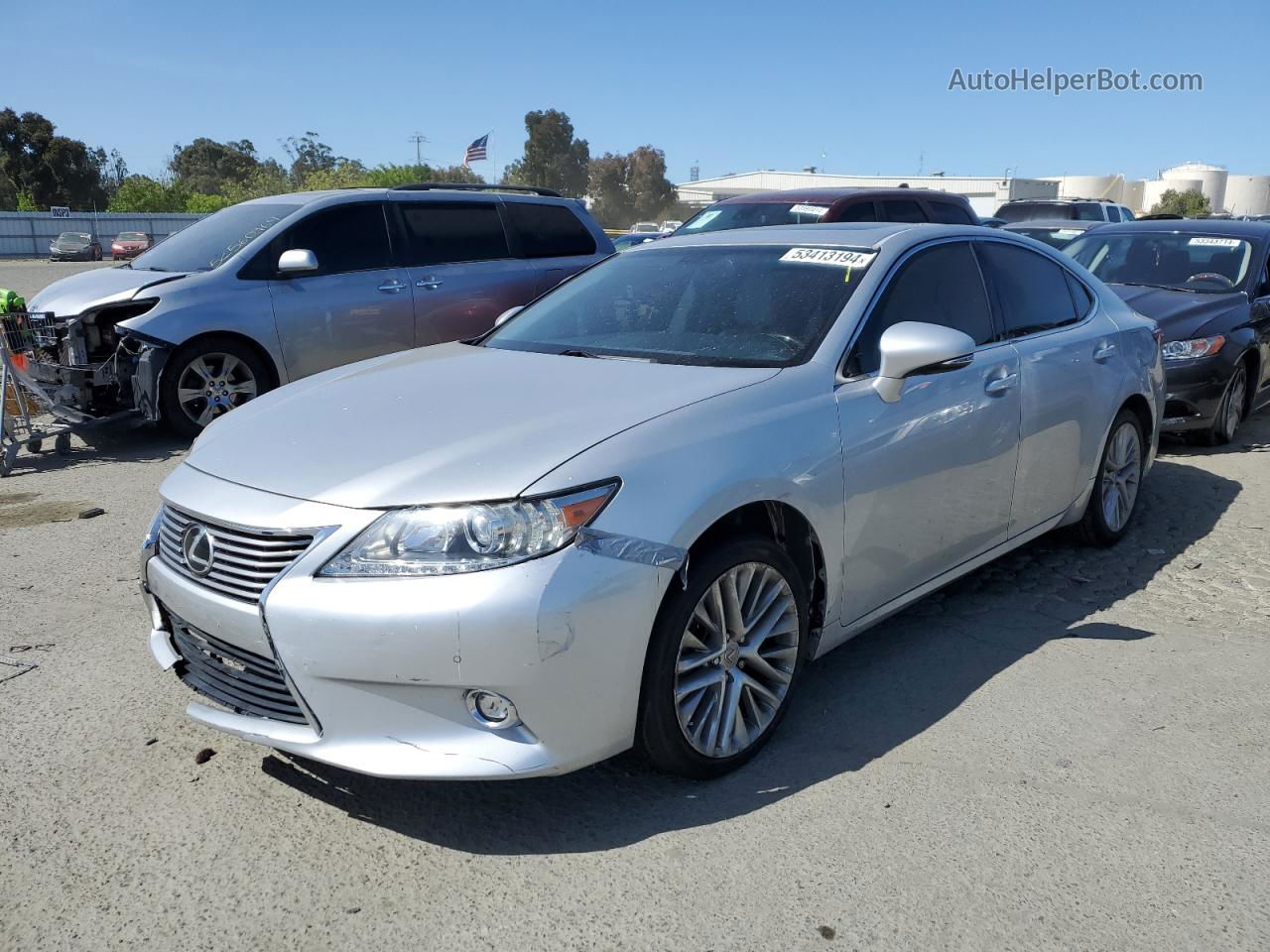 2014 Lexus Es 350 Silver vin: JTHBK1GG3E2113124