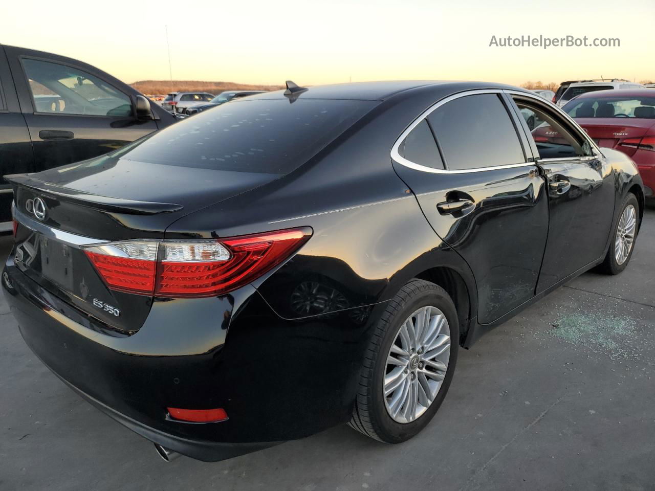 2014 Lexus Es 350 Black vin: JTHBK1GG3E2118954