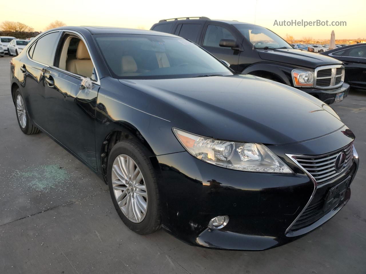 2014 Lexus Es 350 Black vin: JTHBK1GG3E2118954