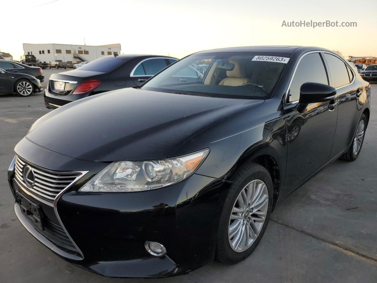 2014 Lexus Es 350 Black vin: JTHBK1GG3E2118954