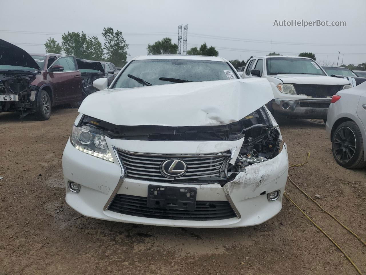 2014 Lexus Es 350 White vin: JTHBK1GG3E2148228