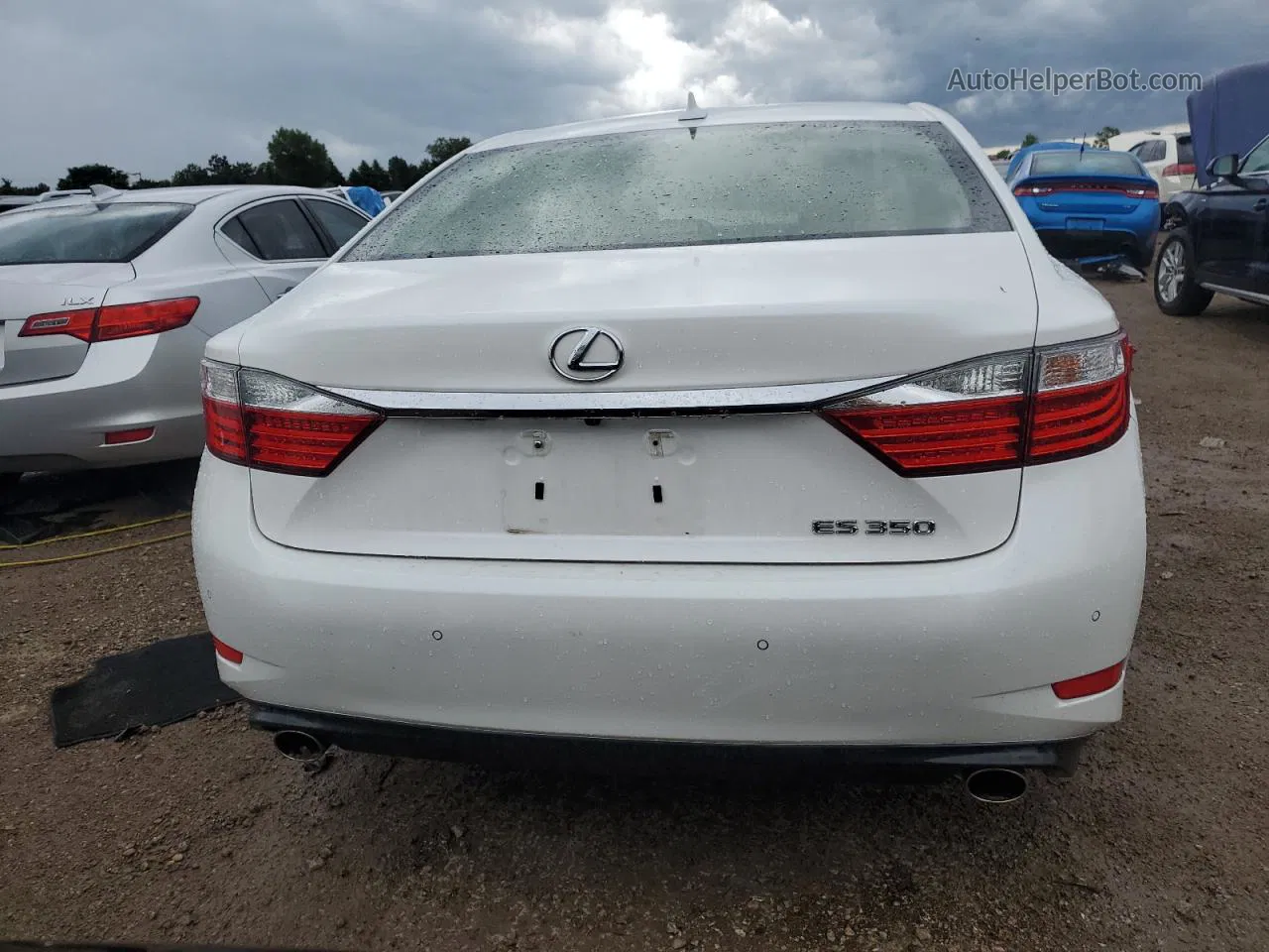 2014 Lexus Es 350 White vin: JTHBK1GG3E2148228