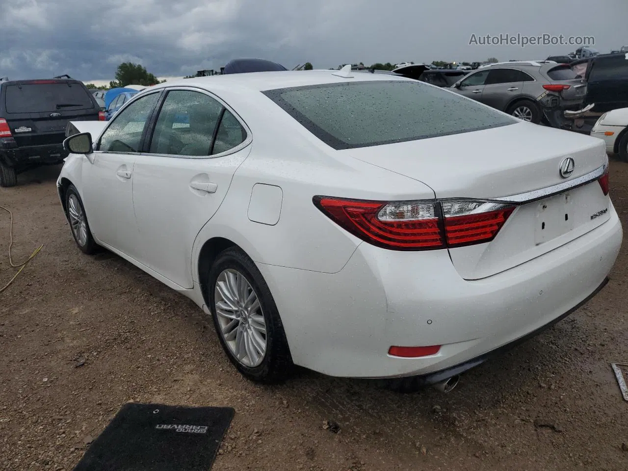 2014 Lexus Es 350 White vin: JTHBK1GG3E2148228