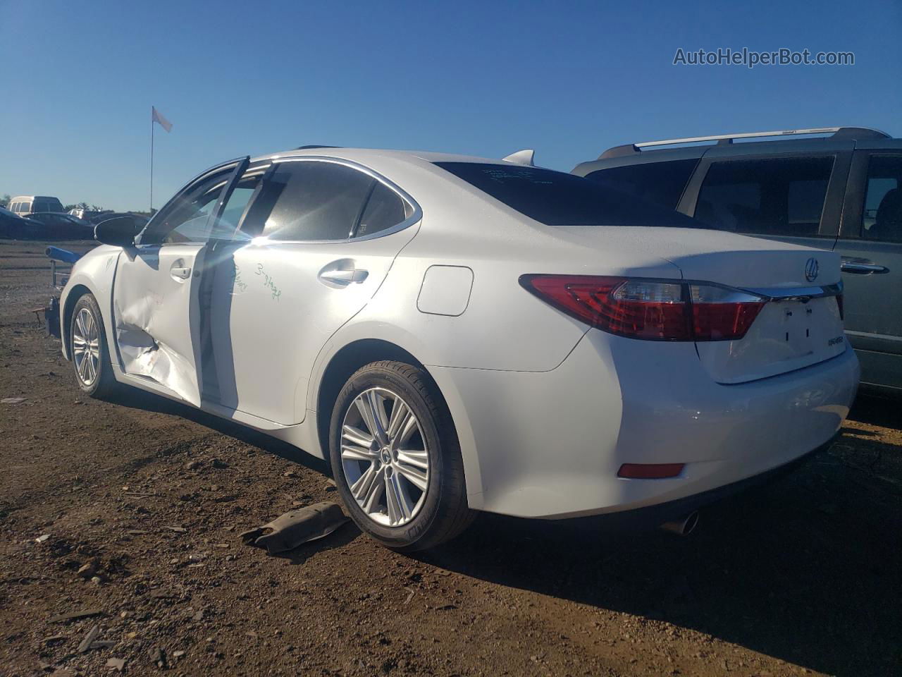 2015 Lexus Es 350 White vin: JTHBK1GG3F2151938