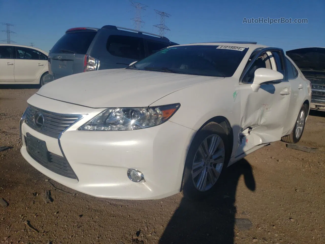 2015 Lexus Es 350 White vin: JTHBK1GG3F2151938