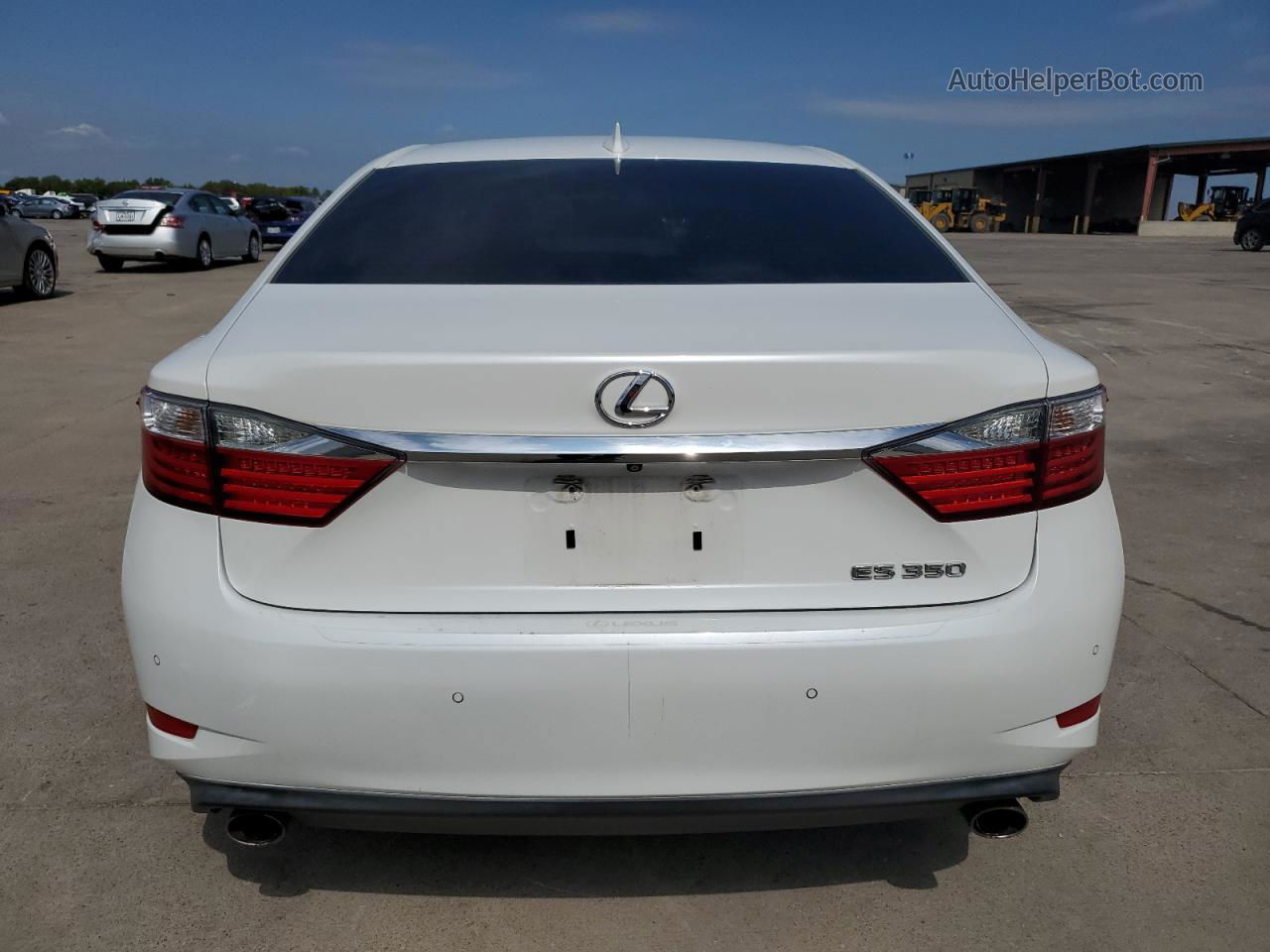 2015 Lexus Es 350 White vin: JTHBK1GG3F2166276