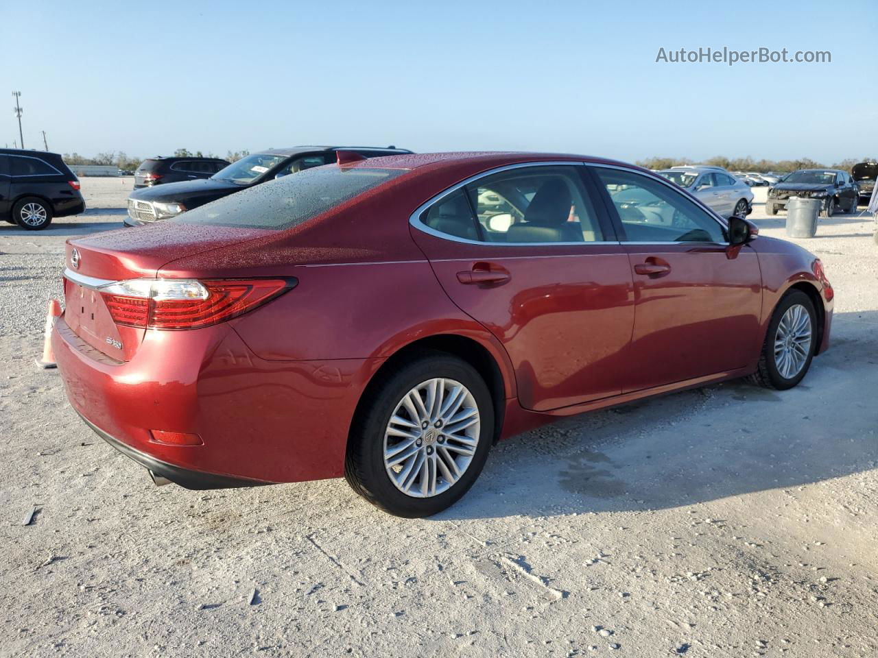 2015 Lexus Es 350 Red vin: JTHBK1GG3F2186298