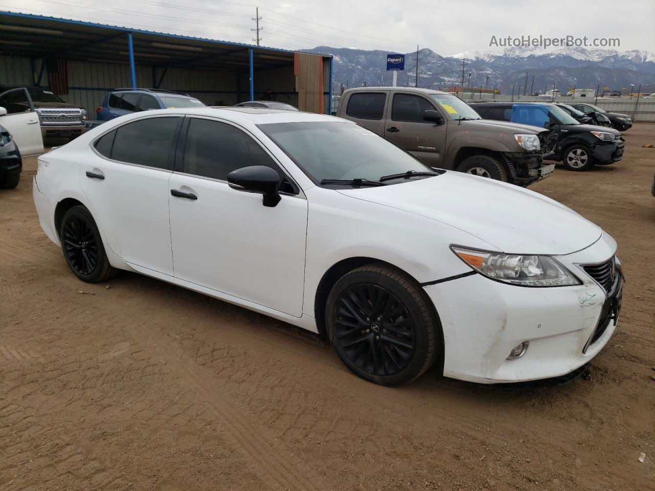 2015 Lexus Es 350 White vin: JTHBK1GG3F2187418