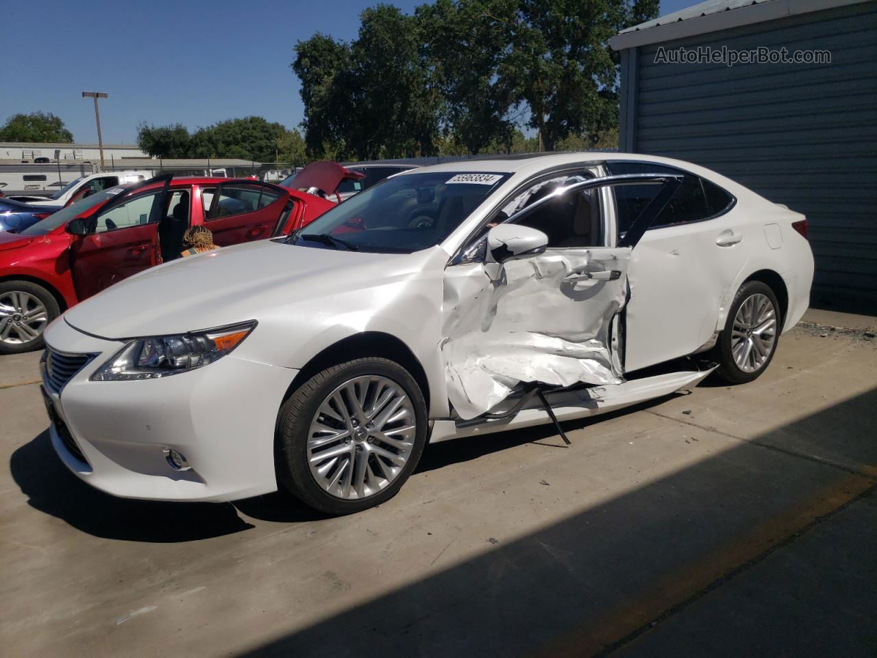 2015 Lexus Es 350 White vin: JTHBK1GG3F2190481