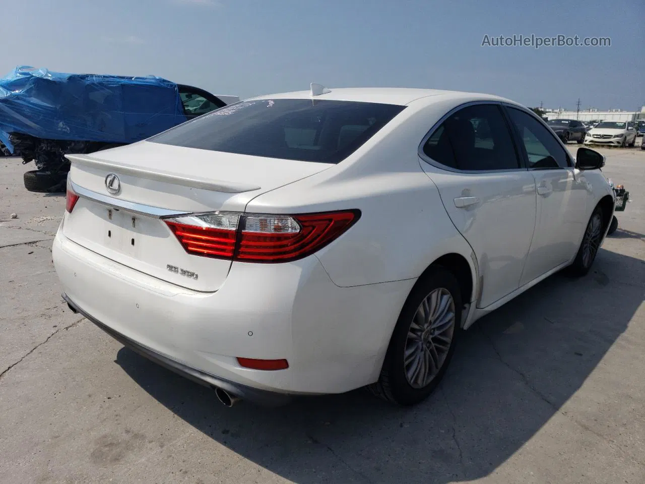 2015 Lexus Es 350 White vin: JTHBK1GG3F2192232