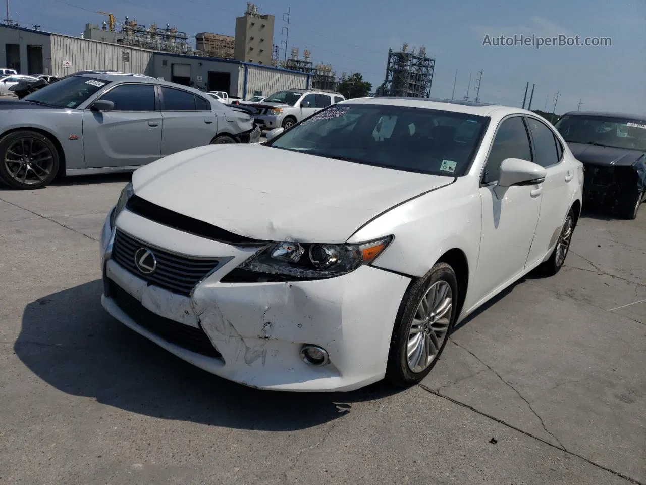 2015 Lexus Es 350 White vin: JTHBK1GG3F2192232