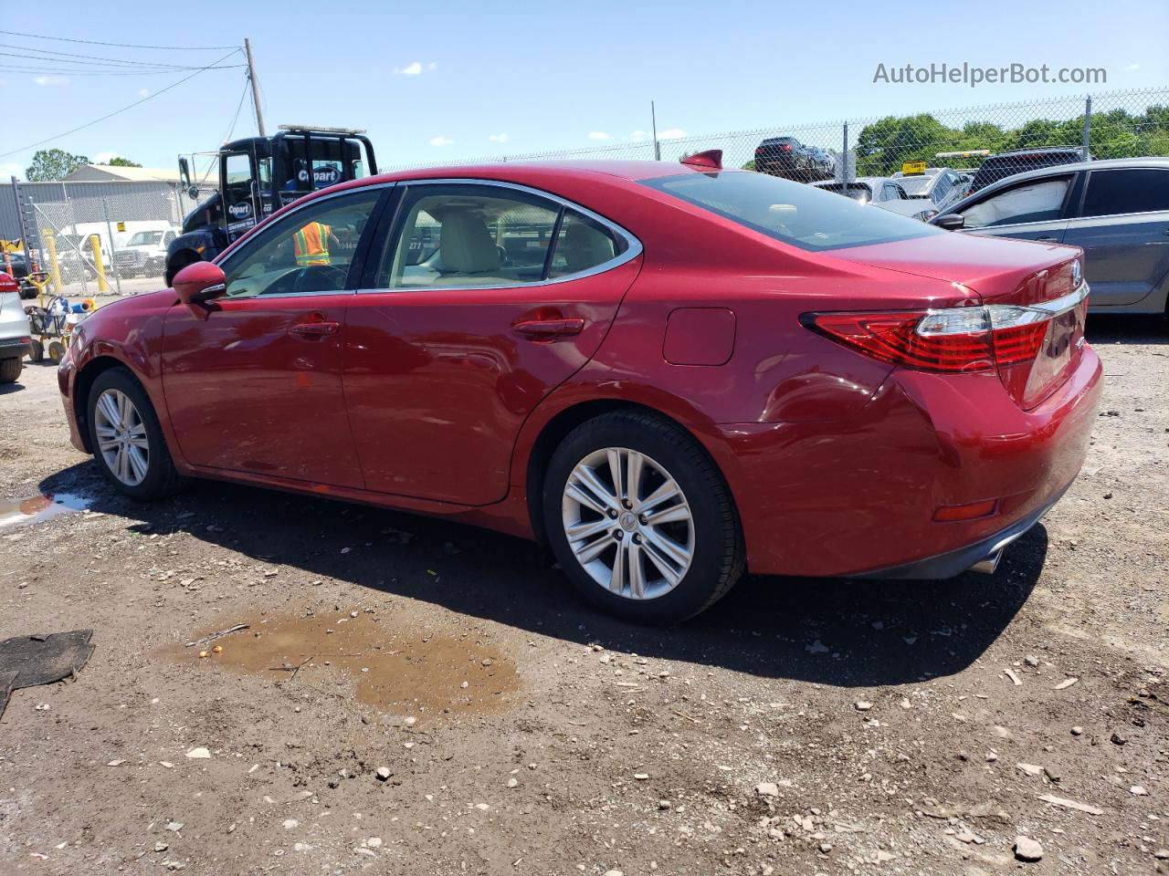 2015 Lexus Es 350 Red vin: JTHBK1GG3F2192523