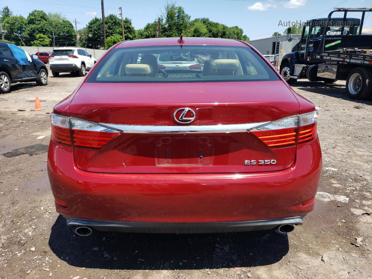 2015 Lexus Es 350 Red vin: JTHBK1GG3F2192523