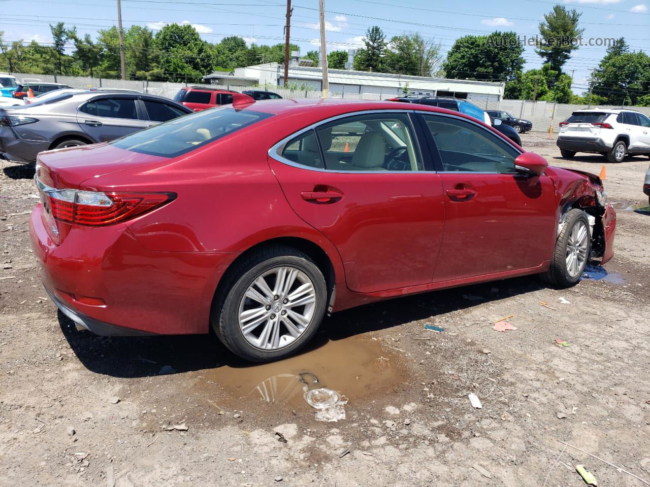 2015 Lexus Es 350 Red vin: JTHBK1GG3F2192523