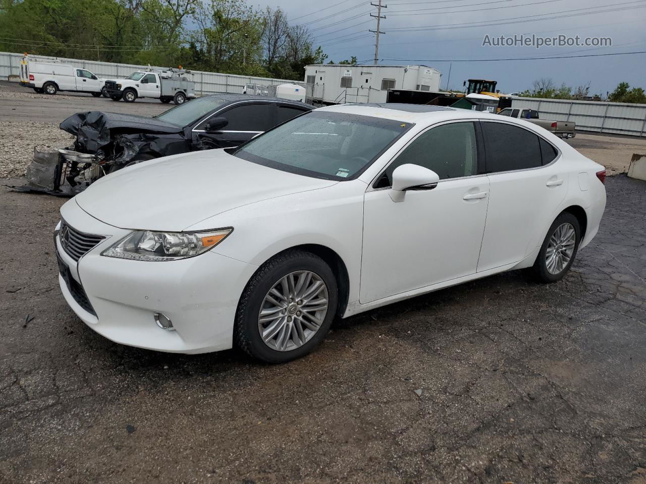 2015 Lexus Es 350 White vin: JTHBK1GG3F2200376