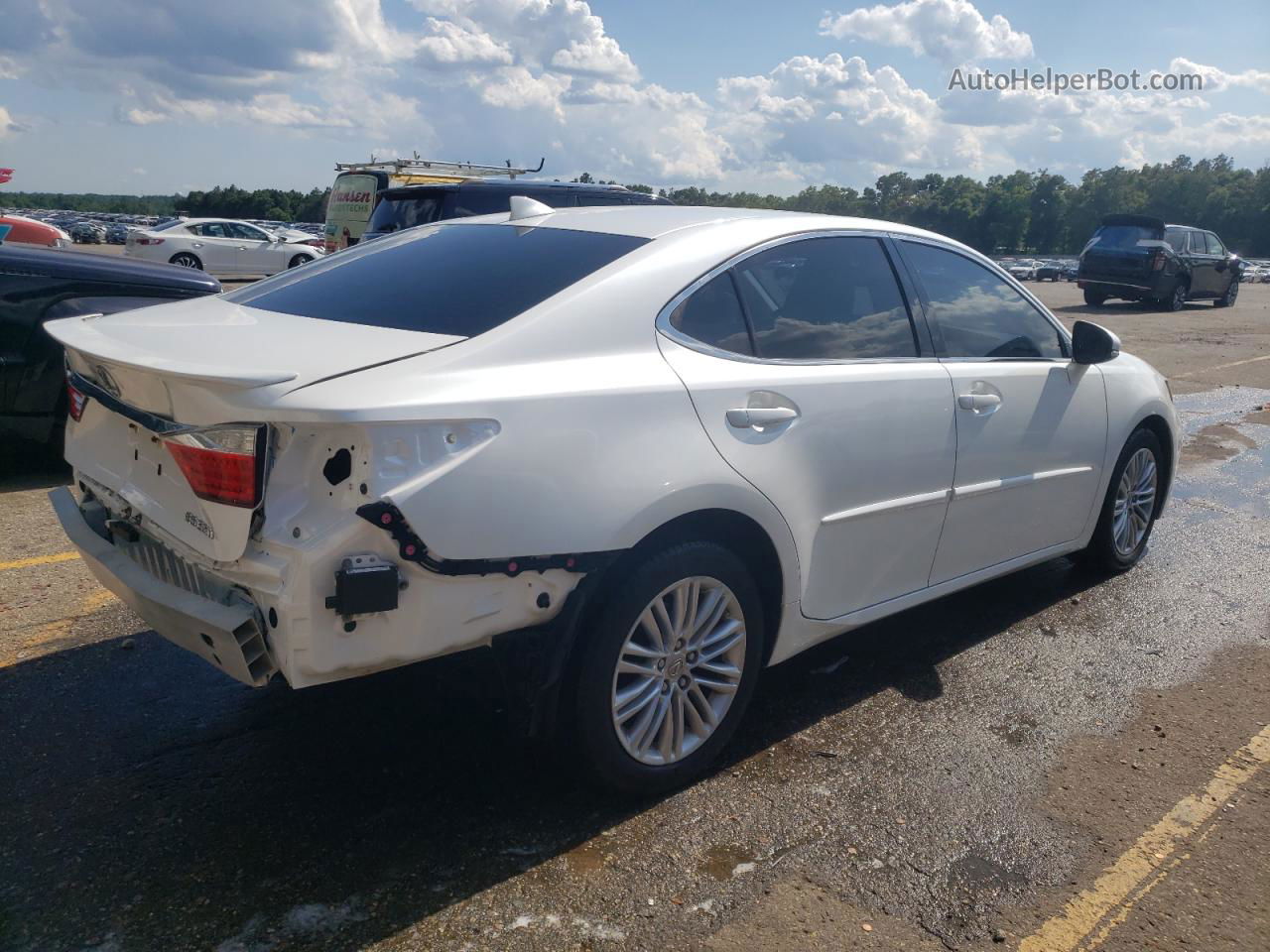 2015 Lexus Es 350 White vin: JTHBK1GG3F2206159