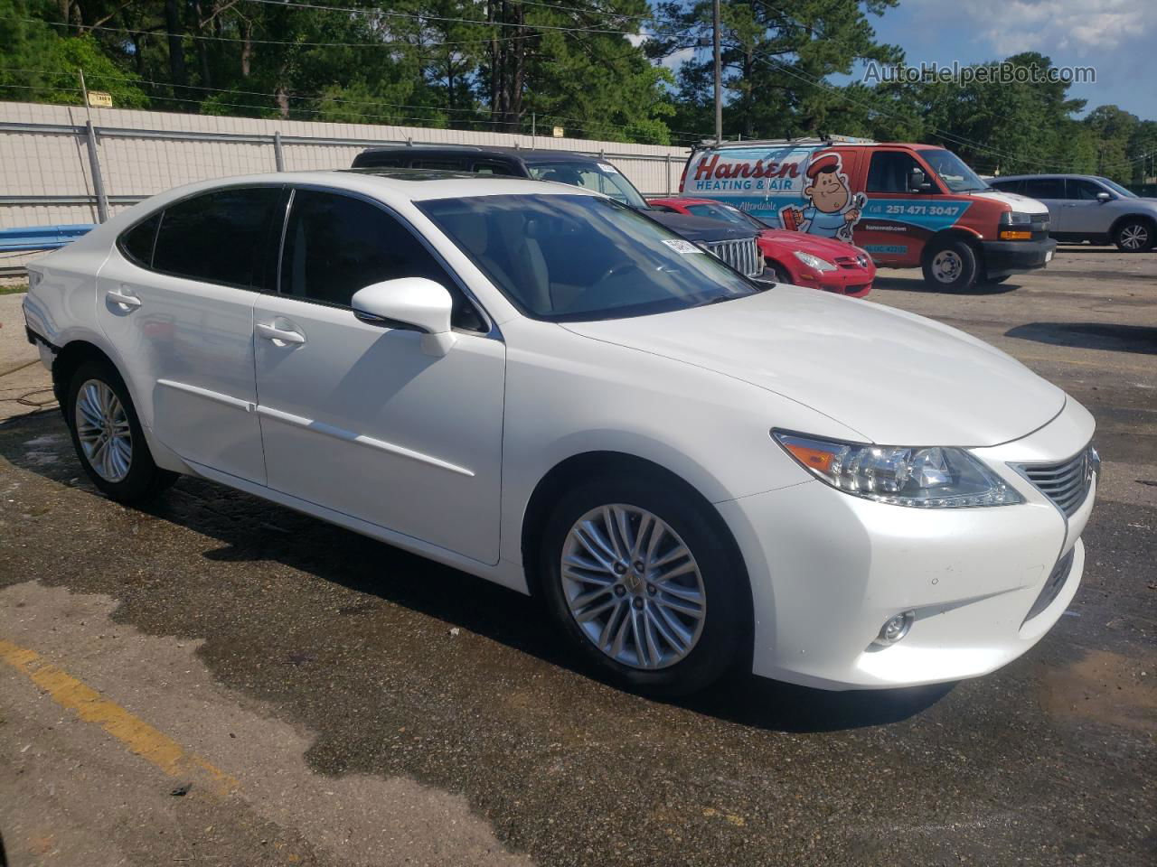 2015 Lexus Es 350 White vin: JTHBK1GG3F2206159