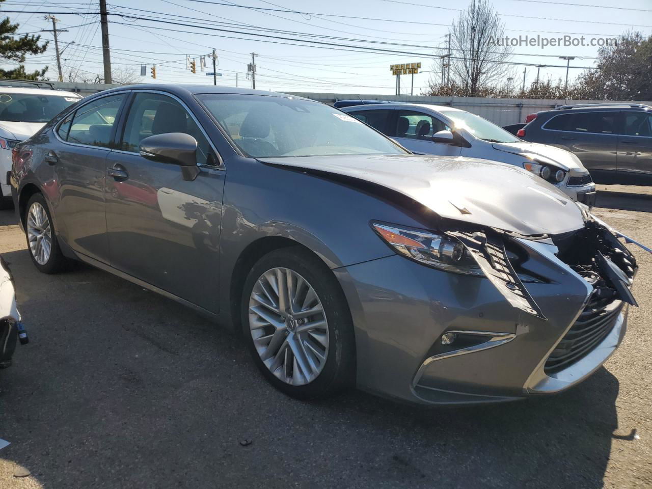 2016 Lexus Es 350 Gray vin: JTHBK1GG3G2228471