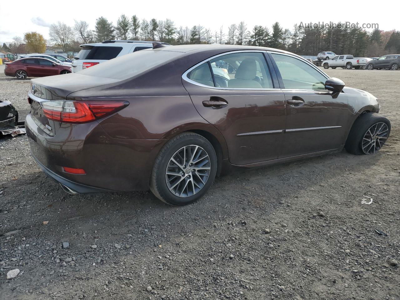 2016 Lexus Es 350 Коричневый vin: JTHBK1GG3G2230107