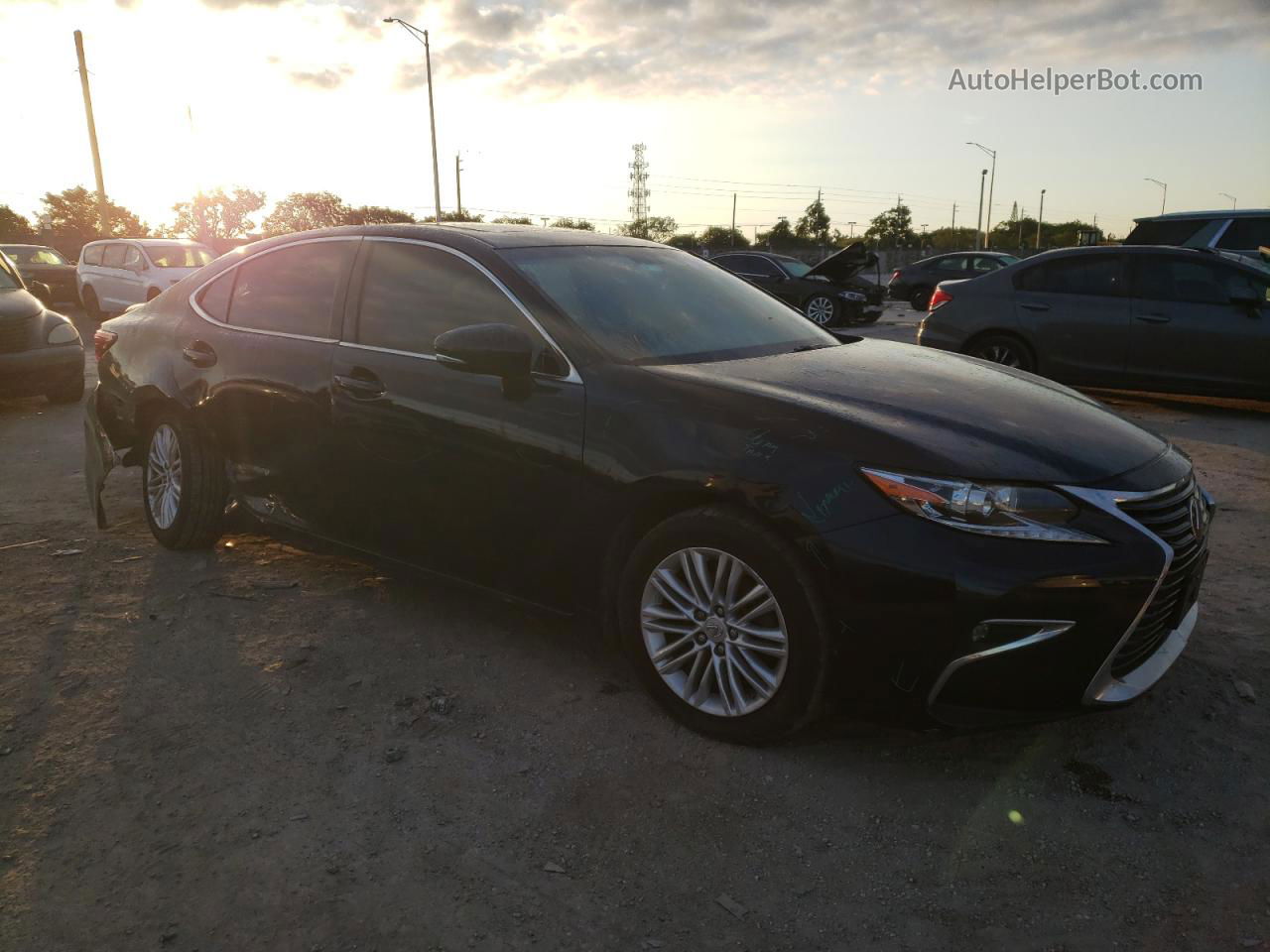 2016 Lexus Es 350 Blue vin: JTHBK1GG3G2237462