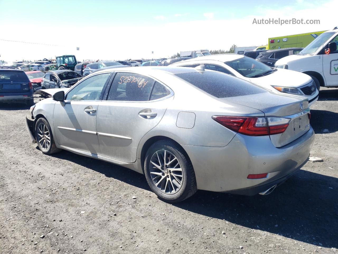 2017 Lexus Es 350 Gray vin: JTHBK1GG3H2249225