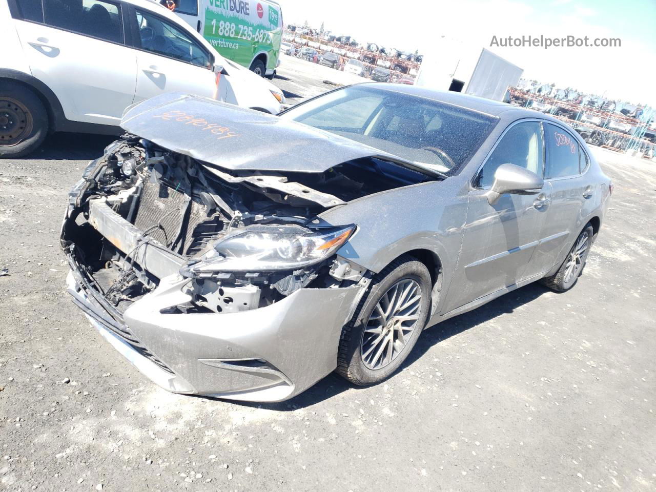 2017 Lexus Es 350 Gray vin: JTHBK1GG3H2249225