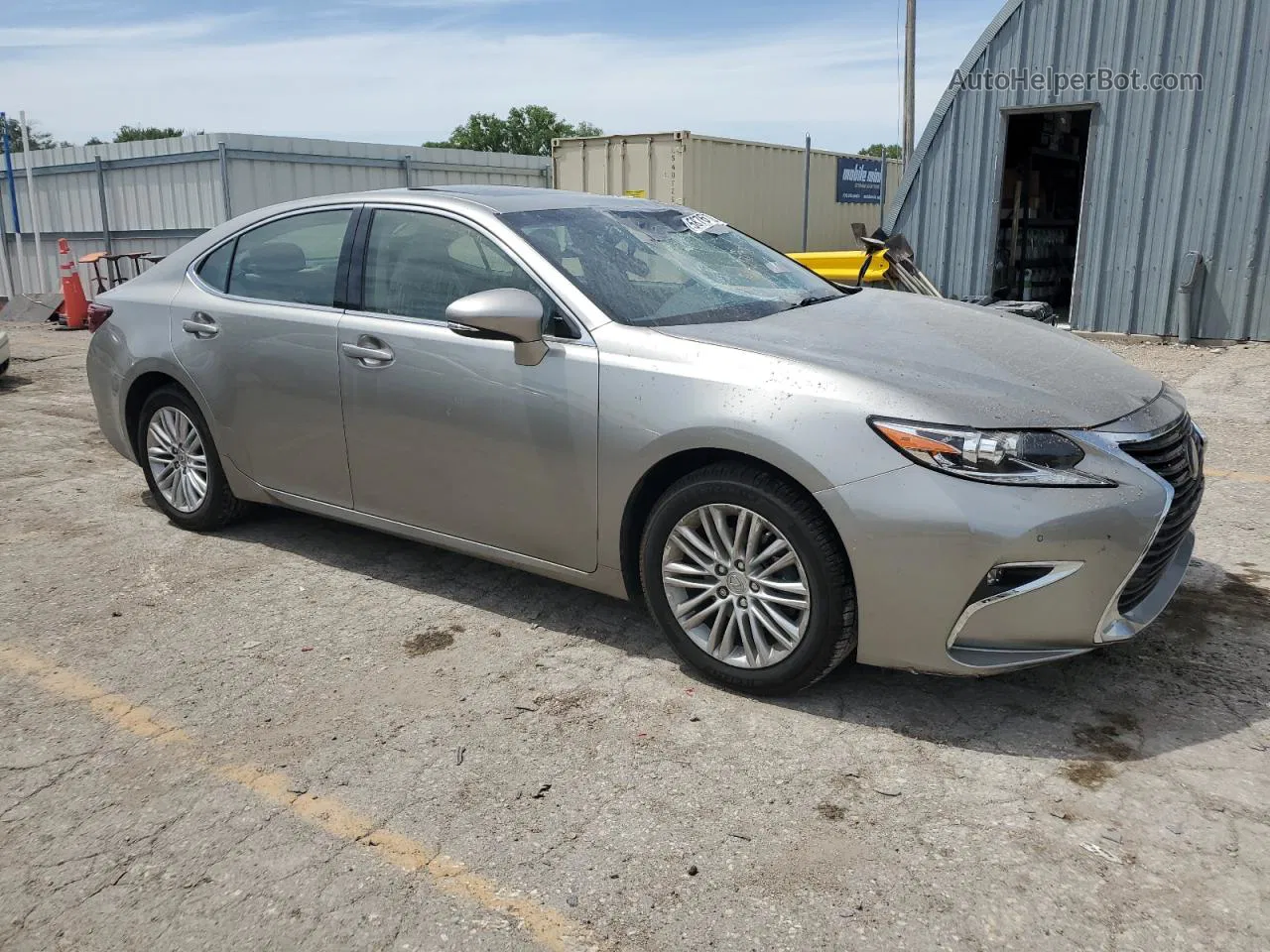 2017 Lexus Es 350 Gray vin: JTHBK1GG3H2256899