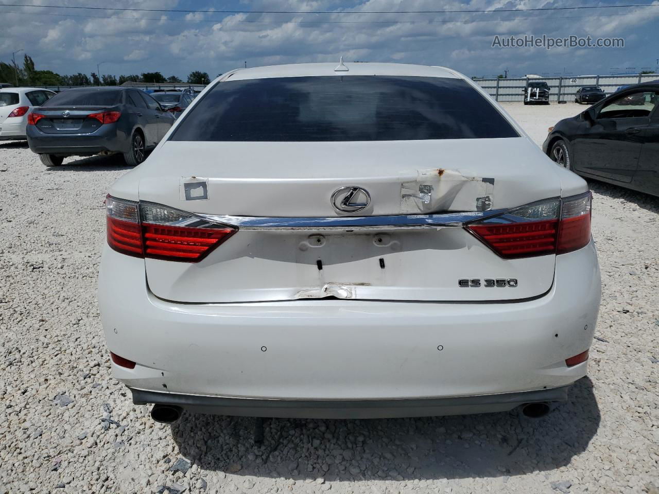 2013 Lexus Es 350 White vin: JTHBK1GG4D2008770