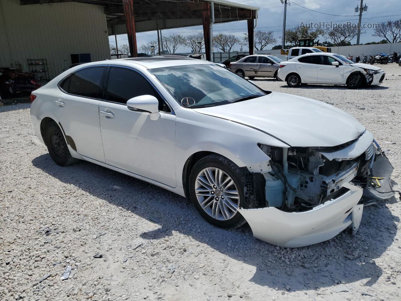 2013 Lexus Es 350 White vin: JTHBK1GG4D2008770